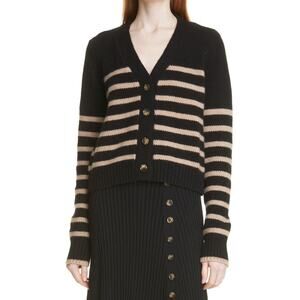 La Ligne Mini Marin Striped V Neck Cardigan size XL